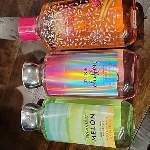 BATH AND BODY WORKS 3 SHOWER GEL SETS